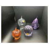 Vintage Tiffin solid fruit Paperweights etc