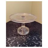 Vintage 6' Clear glass cake stand