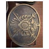 Vintage solid, brass Belt Buckle etc