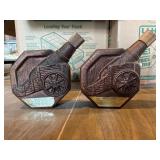 (2) Vintage Jim Beam 'Cannon' Decanters