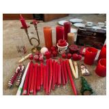 Christmas candles, Bell music box, etc