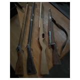 Toy wooden guns