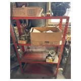 Metal shelf and electric supplies