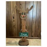 Reindeer Wooden Christmas Decoration 33'