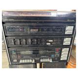 Vintage stereo, turntable, cassette player,