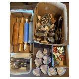 Vintage Jell-O molds and cookie cutters etc