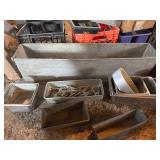 Galvanized and metal containers, etc.