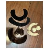 Vintage Mink Fur and Lace Collars