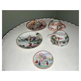 Vintage Porcelain Japanese Teacups & Saucers