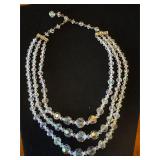 Vintage aurora borealis choker