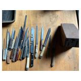 Knife Block and USA Kitchen Knives
