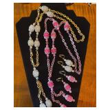 Vintage beaded necklaces & earring sets