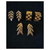 Vintage Renoir copper clip on earrings