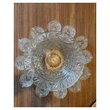 Vintage anchor hocking Arlington Punch bowl set