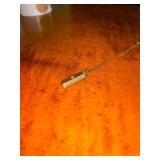 Vintage Gold Bar Pendant Necklace