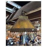 vintage heavy Arts and Crafts style light