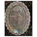 Vintage Fostoria, glass, collectors plates etc