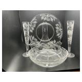 Vintage Fuchsia Tiffin Glass