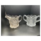 Antique Imperial Cut-glass Sugar and Cream