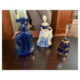 Vintage Bohemian Crystal Dinner Bell etc