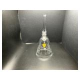 Tiffin Glass Crystal- Winter Etched Bell
