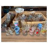 Vintage shot glass collection