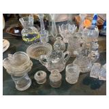 Vintage cut glass pieces