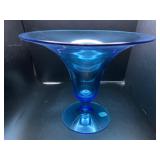Vintage Blue Fostoria Glass Art