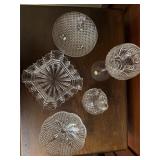 Vintage EAPG, hobnail glass pieces