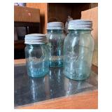 Vintage Blue Ball Jars