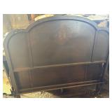 Antique floral metal bedframe