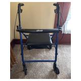Rollator walker and wheeled walker