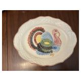 Vintage California Pottery Turkey Platter