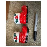 Vintage Santa Boots, Merri Bells, tree ornament