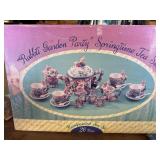 Vintage rabbit garden party Tea Set