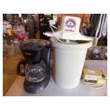 Coffee pot, ice cream maker, knife sharpener