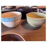 Vintage pottery bowls, and planters