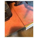 Vintage red laminate top table