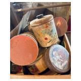Vintage tins and canisters