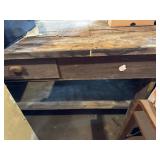 Vintage wooden toy shop table