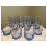 Vintage blue anchor, hocking tumblers
