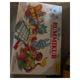 Rummy cube game, exercise equipment drum