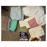 Rugs, pillow cases, sheets, pads etc