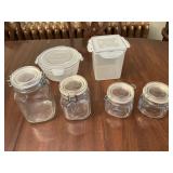 Glass and Lock Plastic Food Storage Containers
