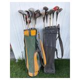 Vintage Drivers and Golf Bags