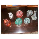 Vintage Tiffin Glass Paper Weight, dish etc.