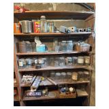Vintage Blue Ball canning jars, glass, lids, etc.