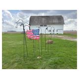 USA Flag & Shepard Hooks