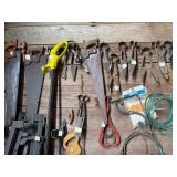 Hand saws, hand, shears, bracket, etc