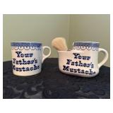 Old 'Your Father's Mustache' Cup Ironstone